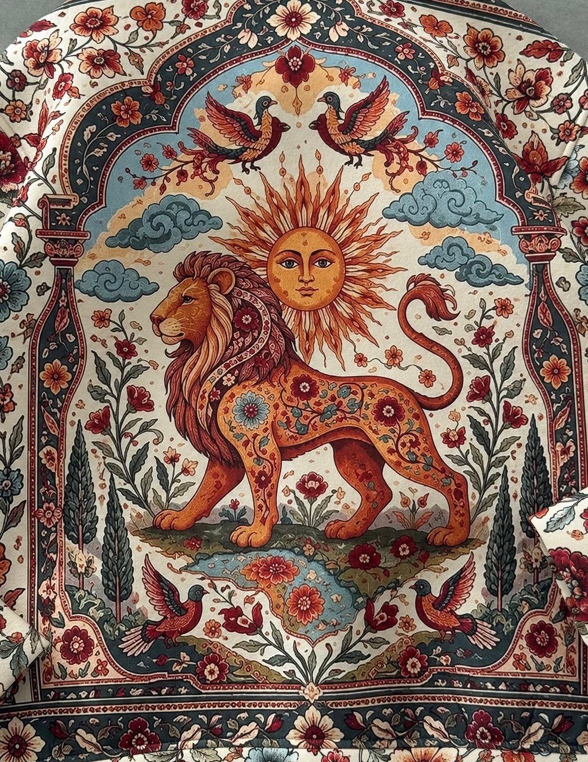 ASLAN DETAY ETNİK DESEN HIRKA